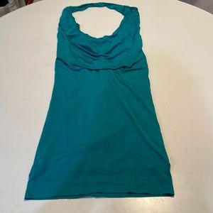 Halter Clinched open Back Dress